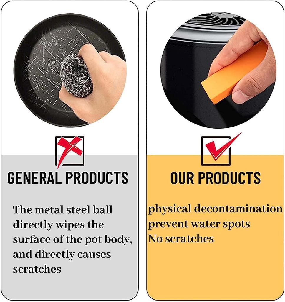 Spatlus Multi Surface Foam Cleaning Pads Multi-Functional Cleaning Sponges Scrub for Kitchen Dishes, Bathtub, Furniture Magic Sponge Eraser Non-S