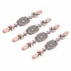 10pcs Zinc Alloy Cabinet Handle Back Plate Retro Style Copper&silver Cabinet Knob Back Plate Single Hole Backplate