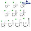 100/500pcs High Carbon Steel Fishing Hooks Mixed Size Barbed Jig Hook Carp Fishing Accessories Durable Fly Fishing Gear