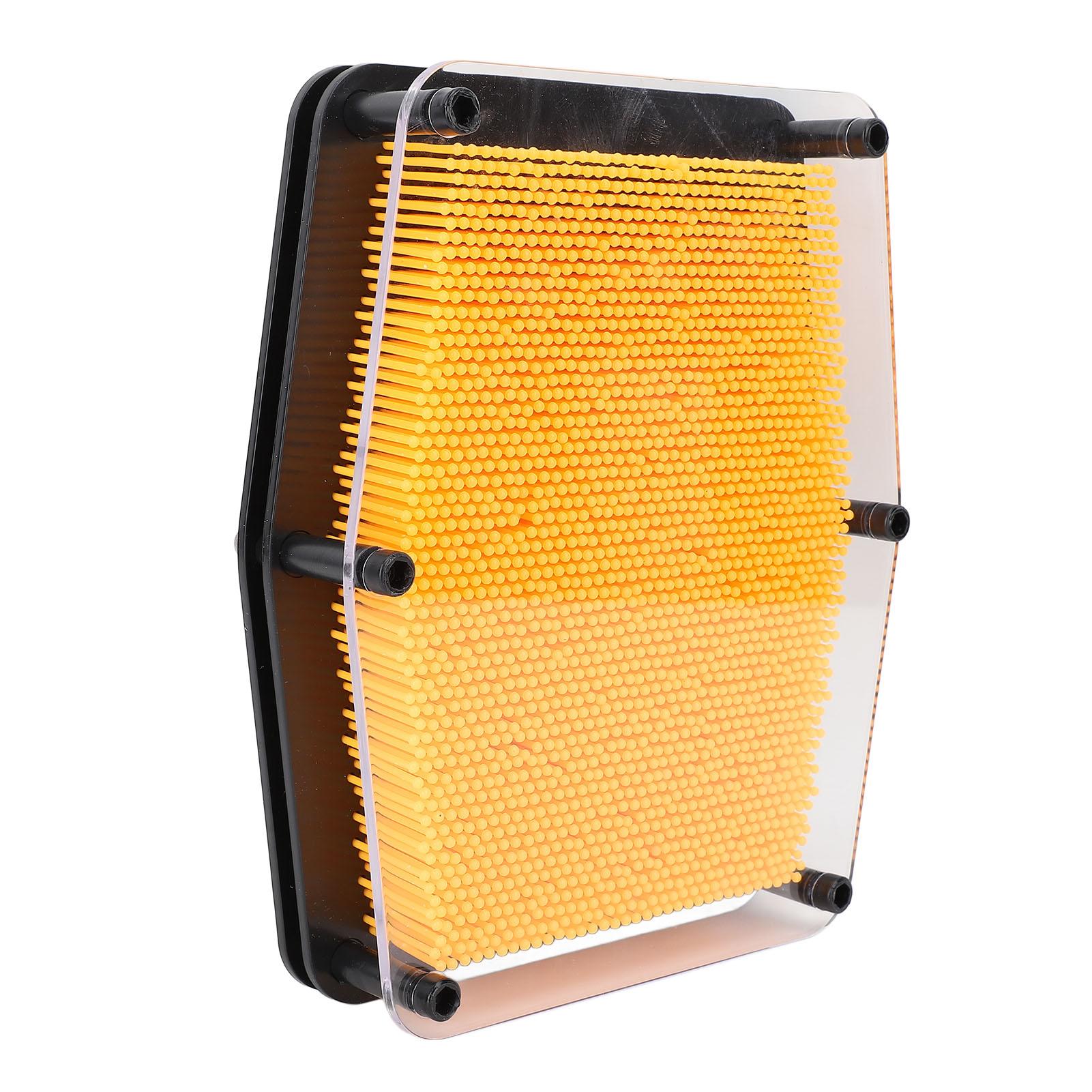 

3D Пин-арт доска Сделай сам Сенсорная стимуляция Снятие стресса Пин-арт игрушка для детей-аутистов Взрослых Желтый