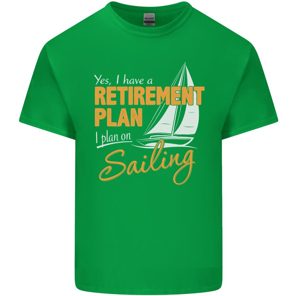 RetireUnisext Plan Sailing Sailor Boat Funny Unisexs Light Cotton TShirt