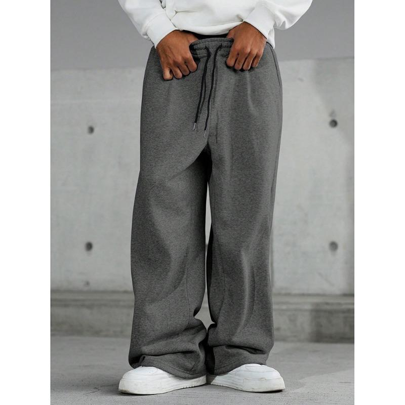 Heren American Vintage Los Recht Effen Casual Lange Sportbroek