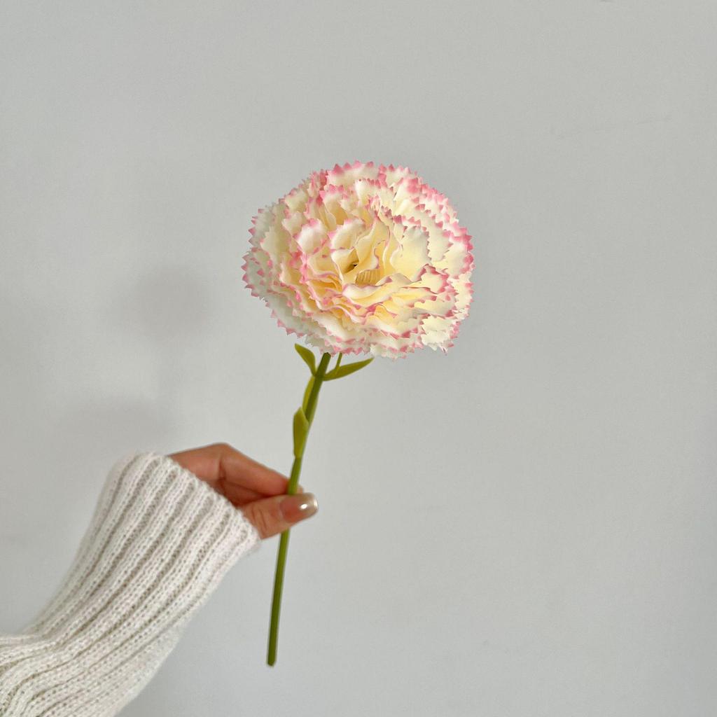 Carnation Fake Flower Arrangement - Perfect for Mother's Day, Teacher's Day, Home Décor, and Photo Prop