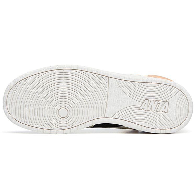 Anta Street Fun Casual High-Top Skate Shoes Women Sneakers White Black 122238067-2