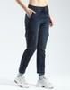 MONTE CARLO Womens Solid Slim Fit Cargo Blue_ 28