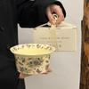 Special Beautiful Rice Bowl, Personal Special Ceramic Bowl, Household High-value Salad Bowl, Yogurt Bowl Housewarming Gift