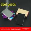Auto Pop-up Aluminum Card Holder with Anti-RFID Protection & Metal Clip