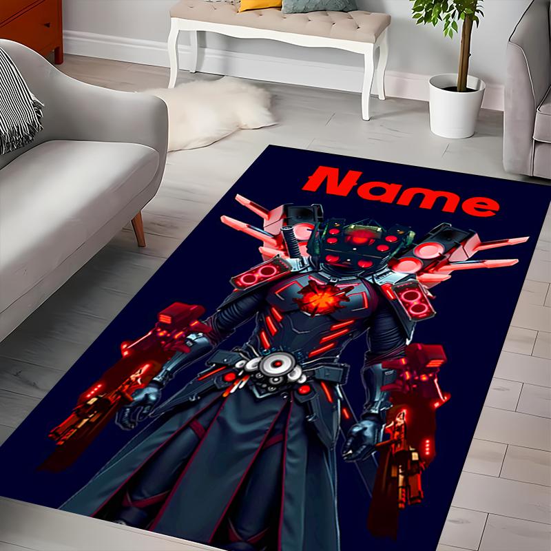 Custom Personalization Skibidi Toilet Area Rug - Perfect For Kitchen, Bathroom,Laundry Room Decor Large Size Available,Gift All Seasons