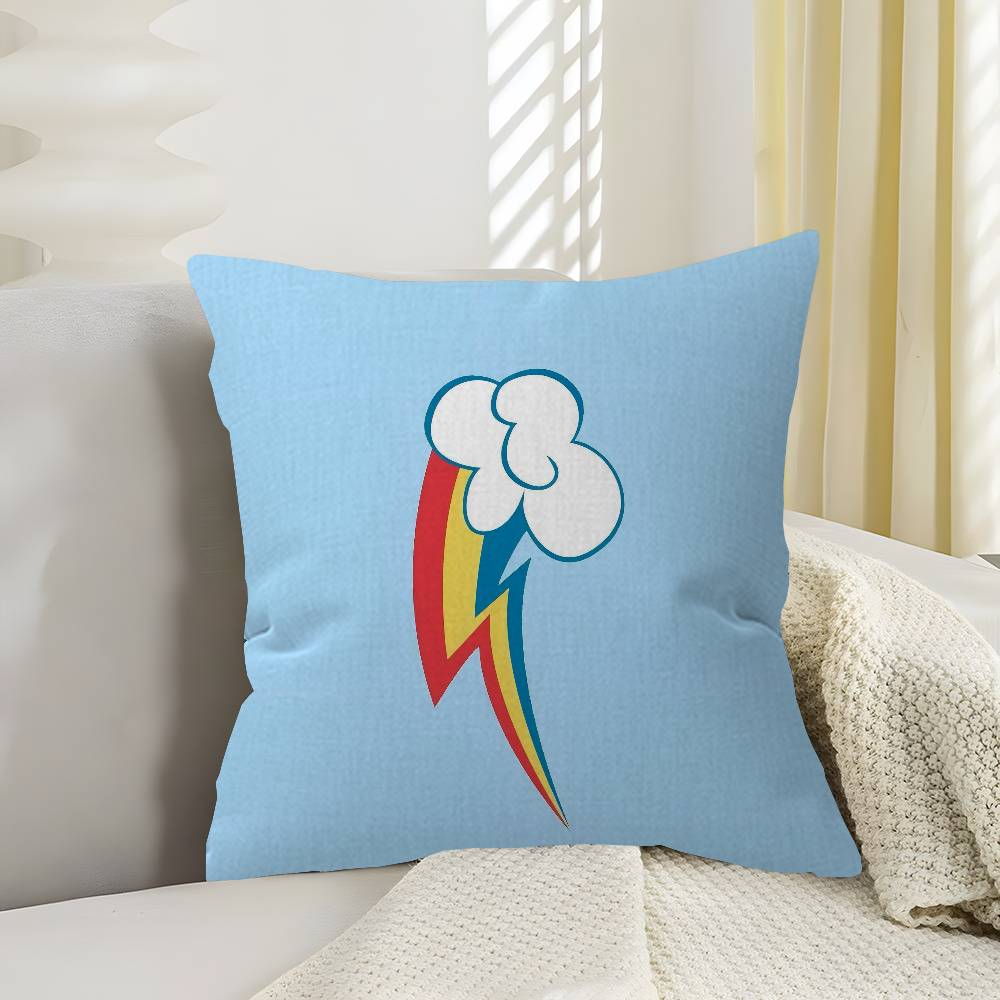 Cute LlittlePponyS Cushion Cover Polyester Sofa Cushions Decorative Throw Pillows Home Decoration Pillowcover