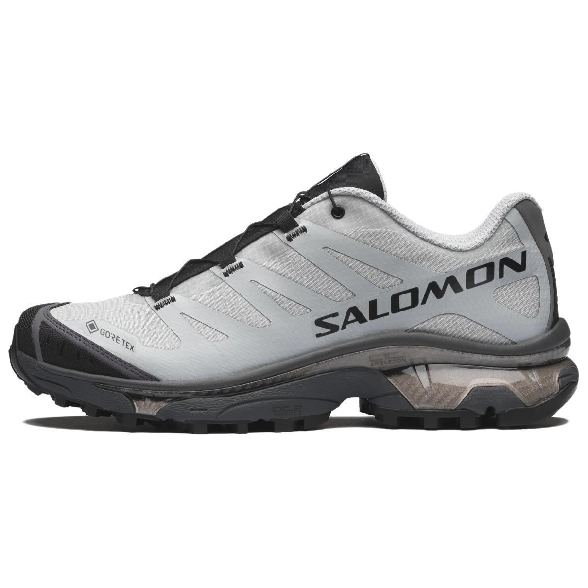Herren Sneaker SALOMON XT 4 Trailrunning Schuhe Unisex Mittelhoch Perlmutt Blau/Asphalt/Schwarz 38.5 gray