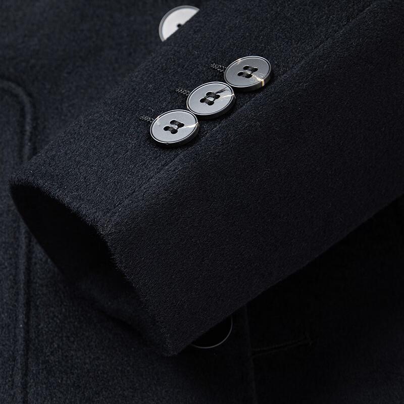 FAPAI Men's 3-in-1 Detachable Down Liner Wool Overcoat