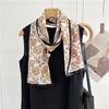 Mulberry Silk Silk Scarf Spring and Summer Long Double-layer Double-sided Temperament Gentle Silk Scarf Thin and Narrow Long Scarf Streamer