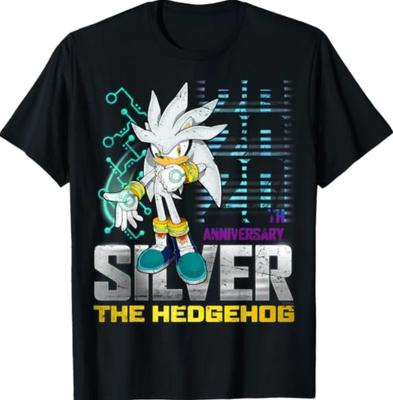 Sonic the Hedgehog Silver 20. výročí Opotřebované tričko