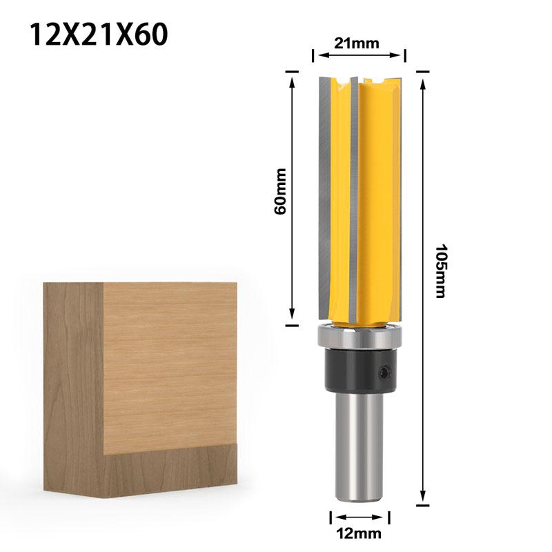 1pc 12mm 12.7mm Shank Template Trim Hinge Mortising Router Bit Straight End Mill Tenon Woodworking Tools