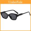 Retro Female Cat Eye Sunglasses Uv400 Nonpolarized With Black Frame For Travel And Fashion