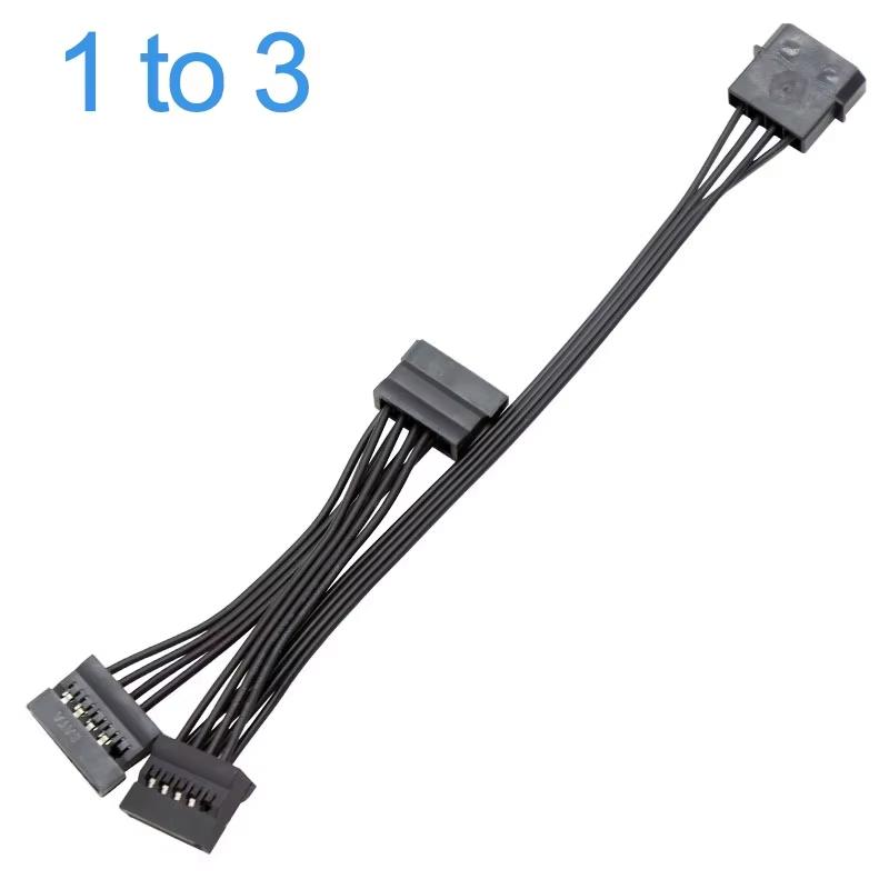 

4Pin Hard Drive Power Cable 1 Male To 3/4/5/6 Female Splitter Adapter SATA Power Hard Disk Extension for DIY PC Sever