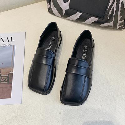 Jaro Nový Styl Vintage Baleríny Dámské Boty Jednopásek Britský Styl Volnočasová Obuv Tvar Špičky Jiný Gumový Svršek