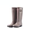 Comemore Women Galoshes Rain Boots Women's Knee-length Rubber Rain Boots PVC Waterproof Shoes Wellingtons Rubber Boot 41