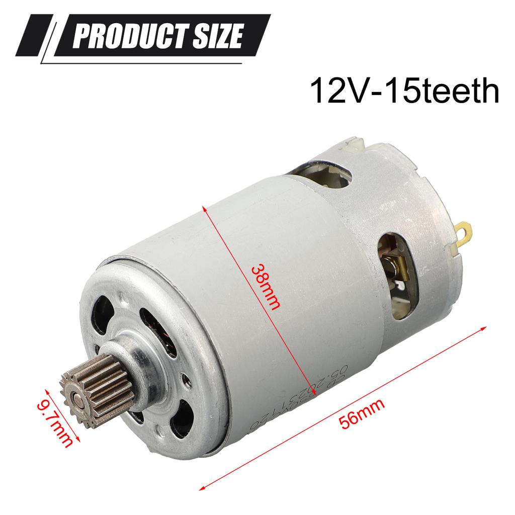 For Bosch Compatible RS550 Motor 13teeth 15teeth Replacement for TSR1080-2-LI GSR120LI Cordless Drill 12V 14.4V Power Tool Motor