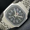 GENUINE VINTAGE SEIKO 5 AUTOMATIC 7009A JAPAN MENS BLACK DIAL WATCH A702397-5 R124-a702397