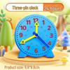 Second Grade Clock Model: Teaching Aids for Kids To Learn Time - 3-Pin Math Learning Toy