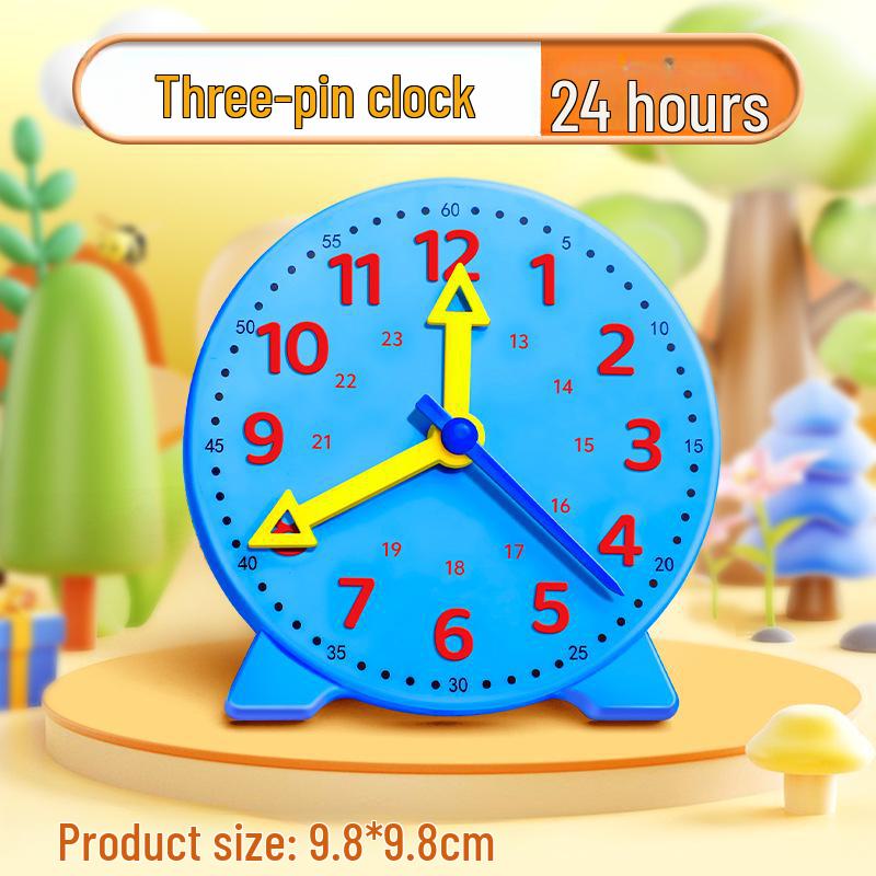 

Модель часов второго класса: Учебные пособия для детей по изучению времени - Игрушка для обучения математике с тремя штифтами