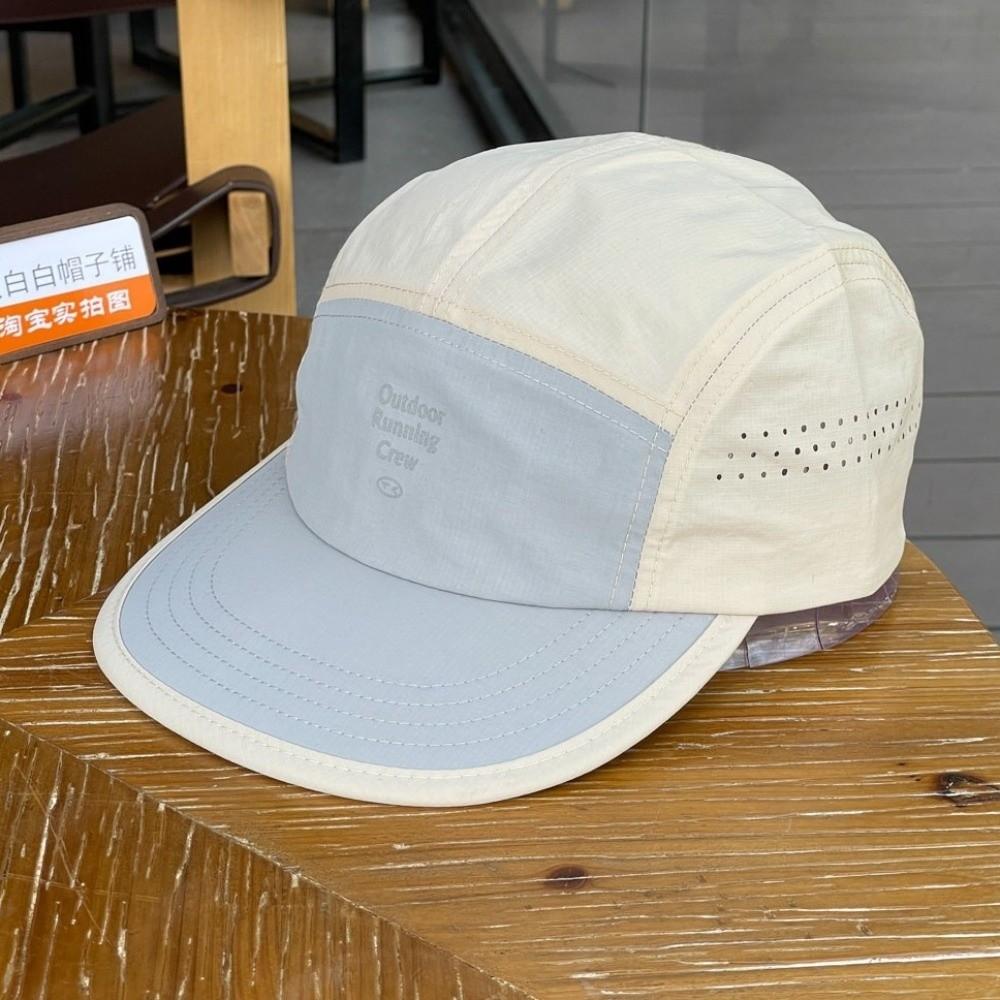 Mesh Flat-brim Sports Cap Breathable Sun Hat Unisex Running Cap Casual
