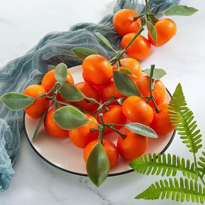 15 pezzi di frutta simulata decorazione arancione decorazione tavolo da pranzo frutta adatta per feste in casa cucina e decorazione per le vacanze