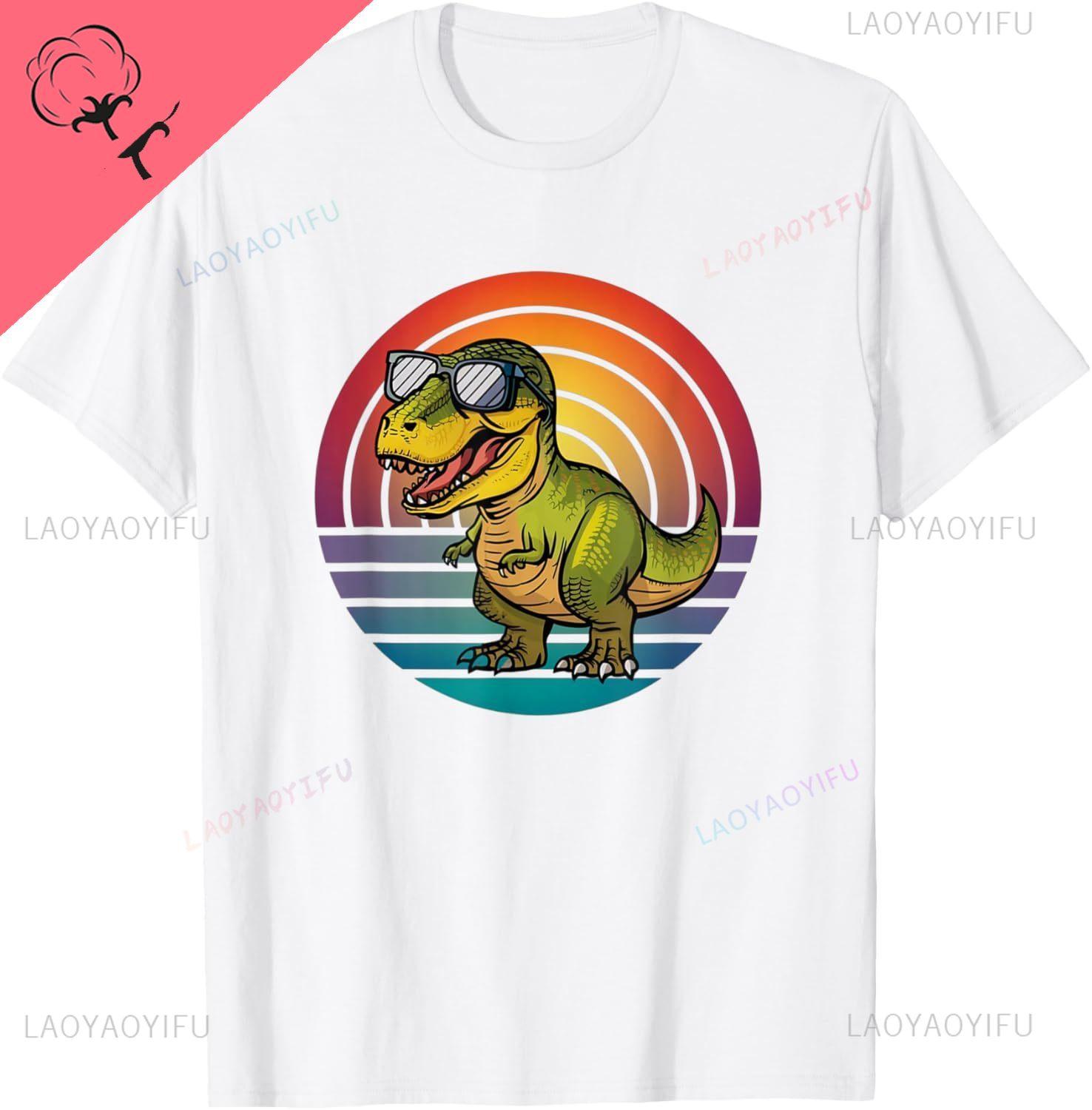 

Dinosaur TRex Retro Novelty Men Kids Women Funny Dinosaur TShirt Kawayi Y2k Harajuku Cotton Tee Camiseta 4XL