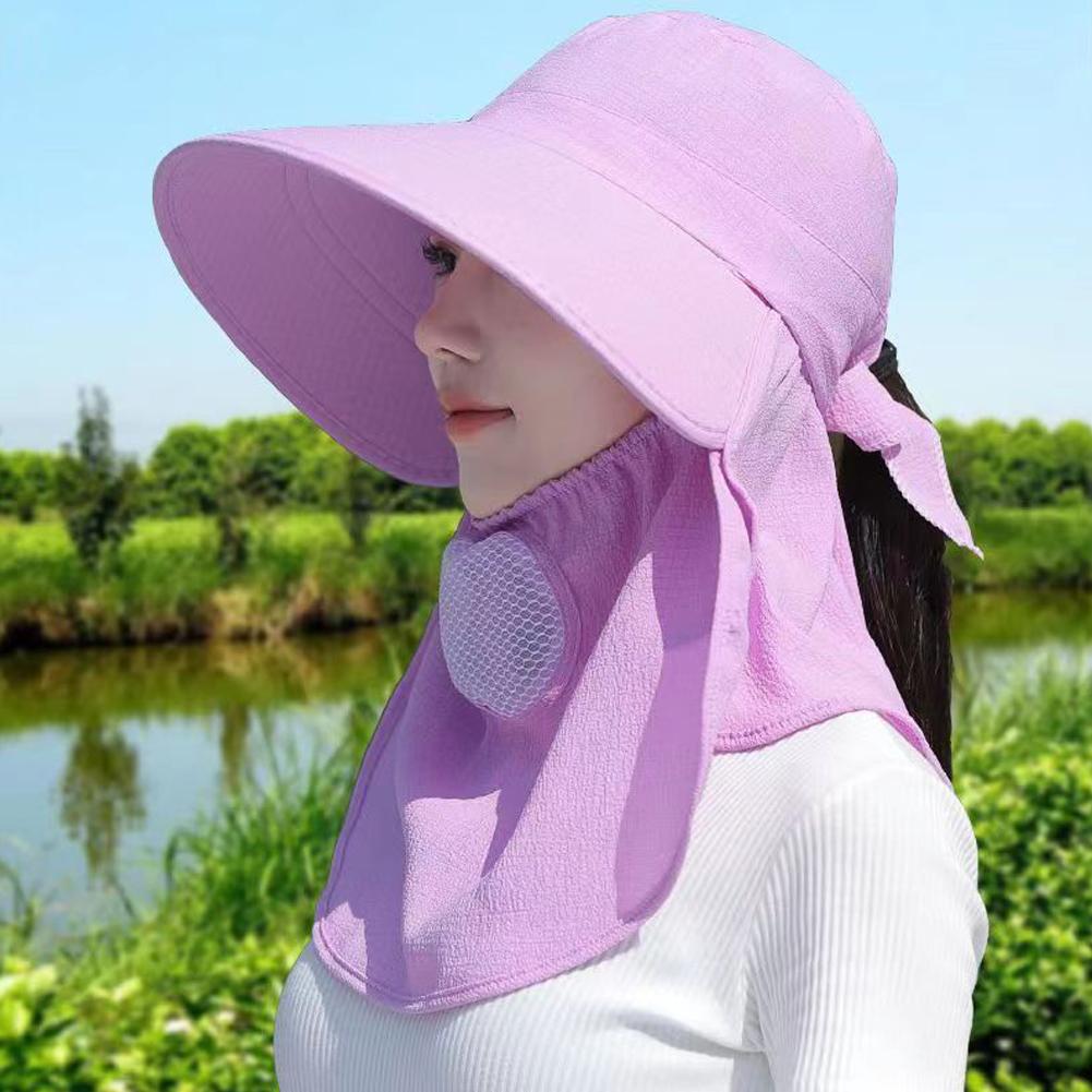 Summer Quick Dryng UV Protection Fisherman Cap Face Neck Cover Outdoor Fishing Cycling Removable Men Visor Hat Women Bucket Hat