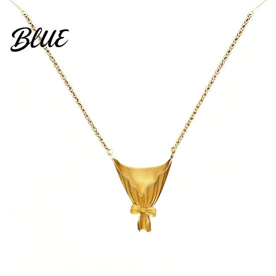 DIY Flower Necklace Bouquet And Earrings Set Mini Vase Pendant