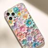 Stoßfeste Transparente Mehrfarbige Florale Hülle für iPhone 14/15/16/17 Pro Max