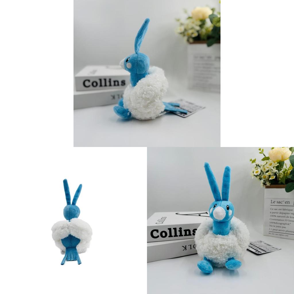Pokemon Blue Qixi Bluebird Plush Toy With Hang Tag For Kids Collectors
