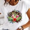 Summer Bee Animal Cartoon Cute Round Neck Pure Cotton Printed Unisexs and Womens Short Sleeved New Personalized Casual Tshirt
