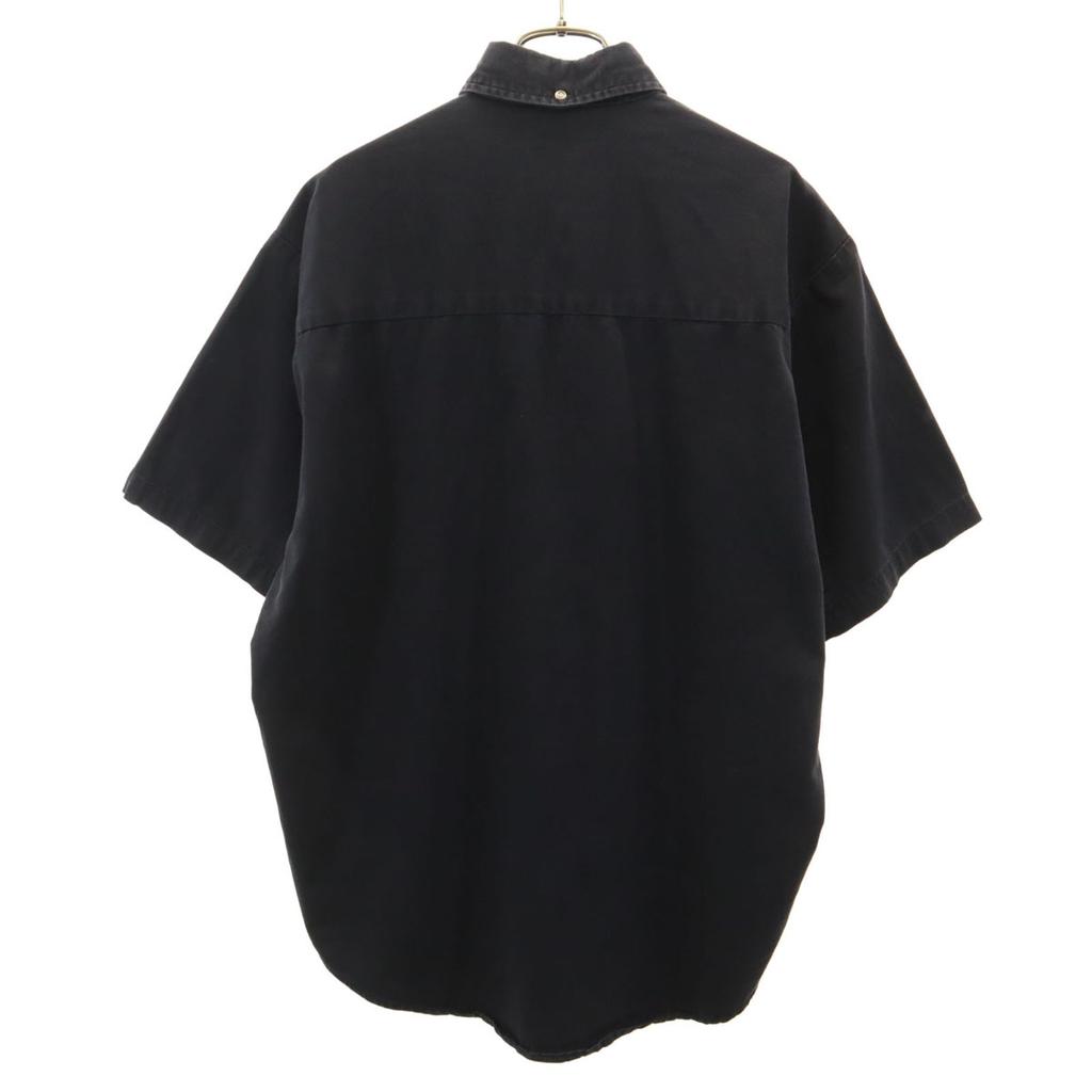 LA LOVING Short sleeve Button down shirt M black Men's Used