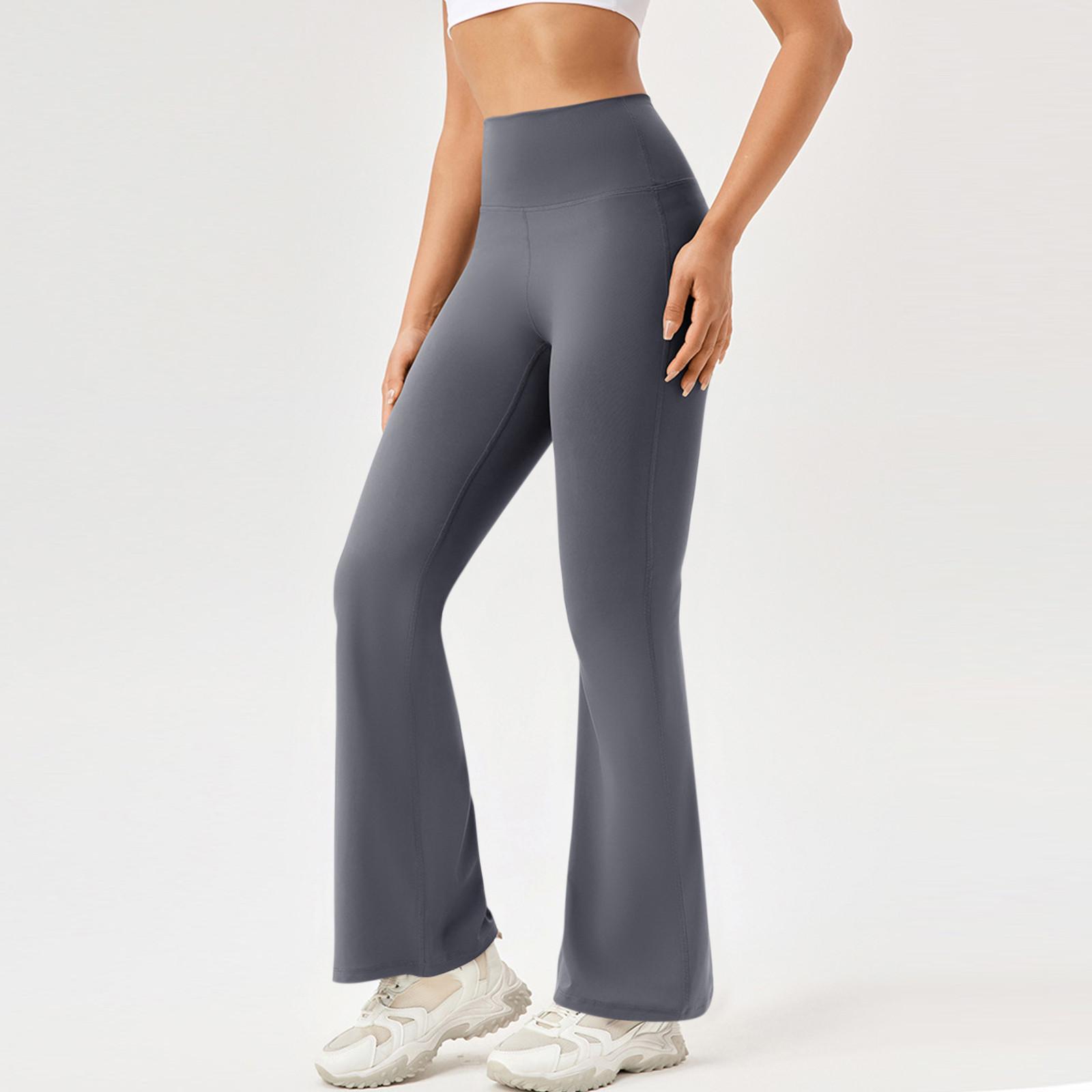 

Женские штаны для бега, фитнеса, спорта, спортивные штаны, без карманов, микро-расклешенный жилет для йоги XXL