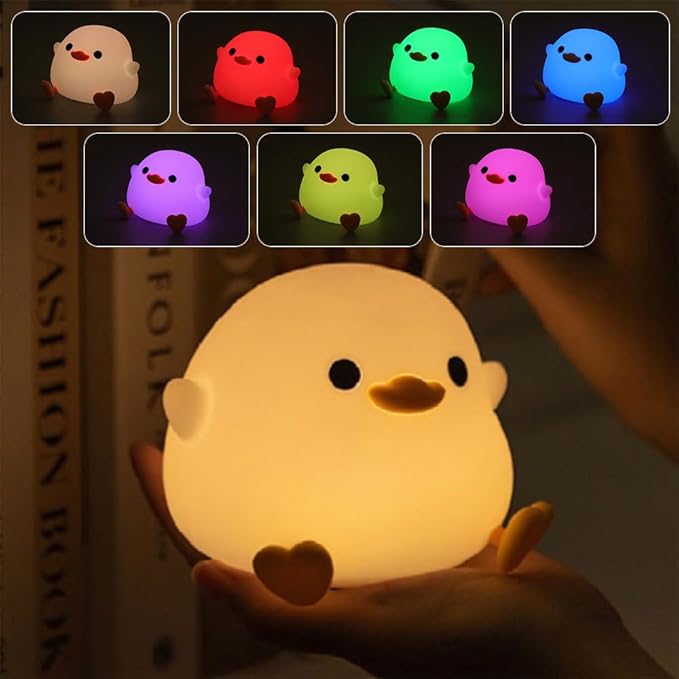 Xiaomi Duoduo Duck Night Light Cute Duck Light Touch Control Rechargeable Night Light Suitable for Bedroom and Living Room Use