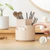 1 Stück drehbarer Stifthalter, Aufbewahrungsbox für Schreibtischstifte für Studenten im Büro, Aufbewahrungsbox für Make-up-Pinsel mit drei Löchern
