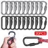 2-20Pcs Mini Carabiner Clips Alluminum Alloy D-ring Buckle Spring Snap Clip Hooks Keychain Carabiner for Keys Climbing Tools