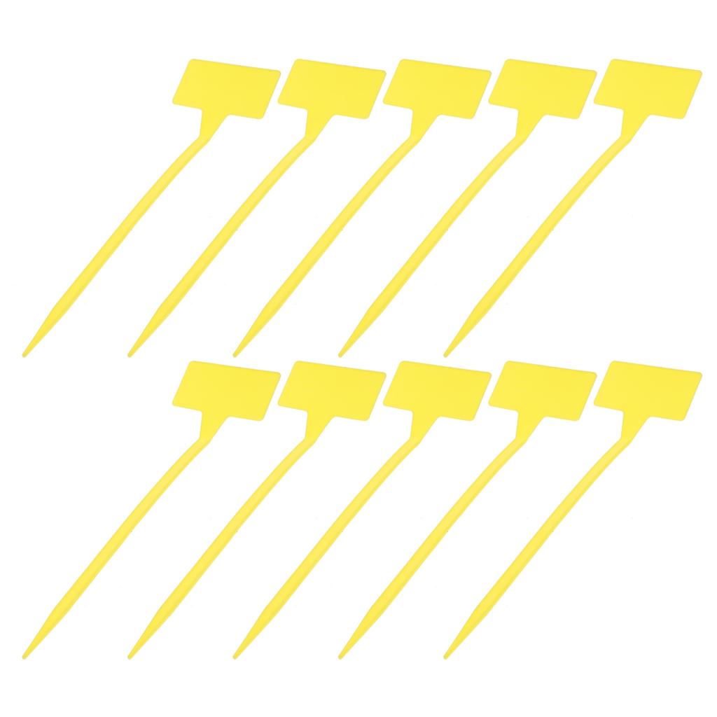 10Pcs Waterproof Plant Tags Nursery Garden Labels Reusable Foldable Markers for Seedling Tracking Gardening Insert Cards Yellow