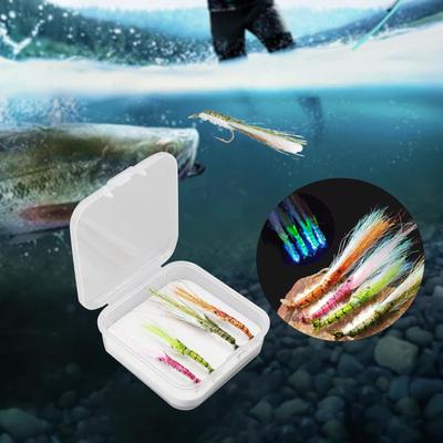 4 Stück Fliegenfischen Köder Zubehör Künstliches Tackle Geschenke für See