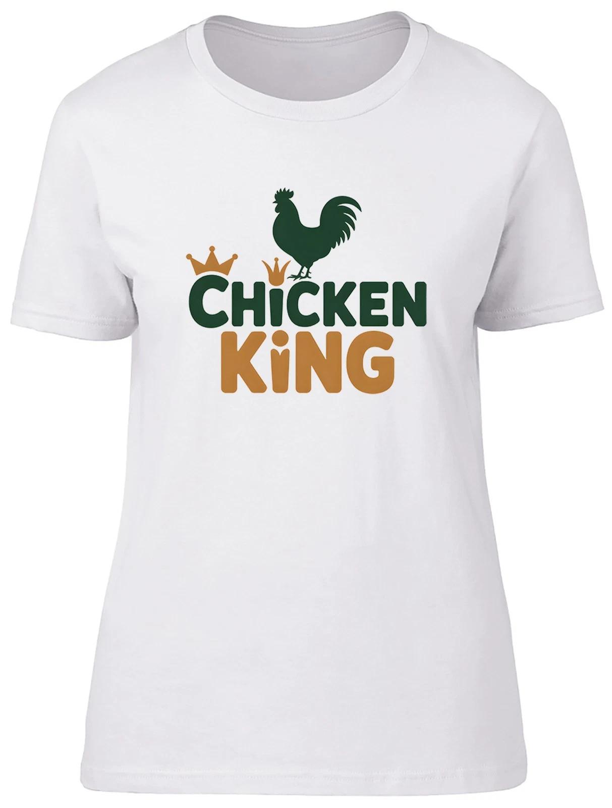 Chicken King Royalty Funny Womens T-Shirt Ladies Gift Tee XL