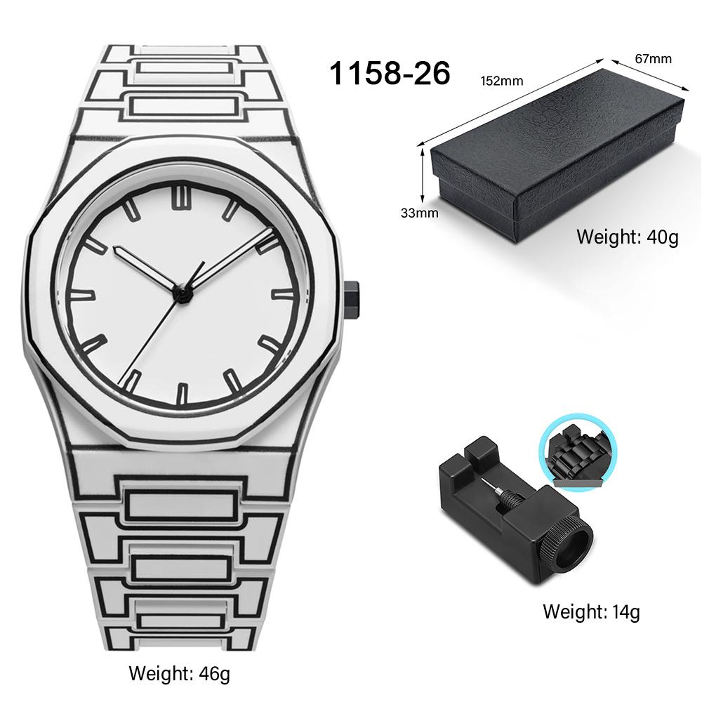 Creative Design Comic Sketch Watch Men s Quartz Watch Sports Style Student Watch