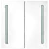 LED Bathroom Mirror Cabinet Concrete Grey 62 x 14 x 60 cm