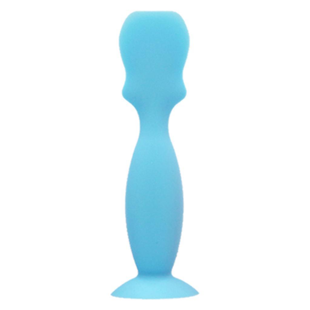 

Крем для подгузников, шпатель для младенцев, щетка для ягодиц, паста, крем для подгузников, гибкий силиконовый мягкий детский приклад синий