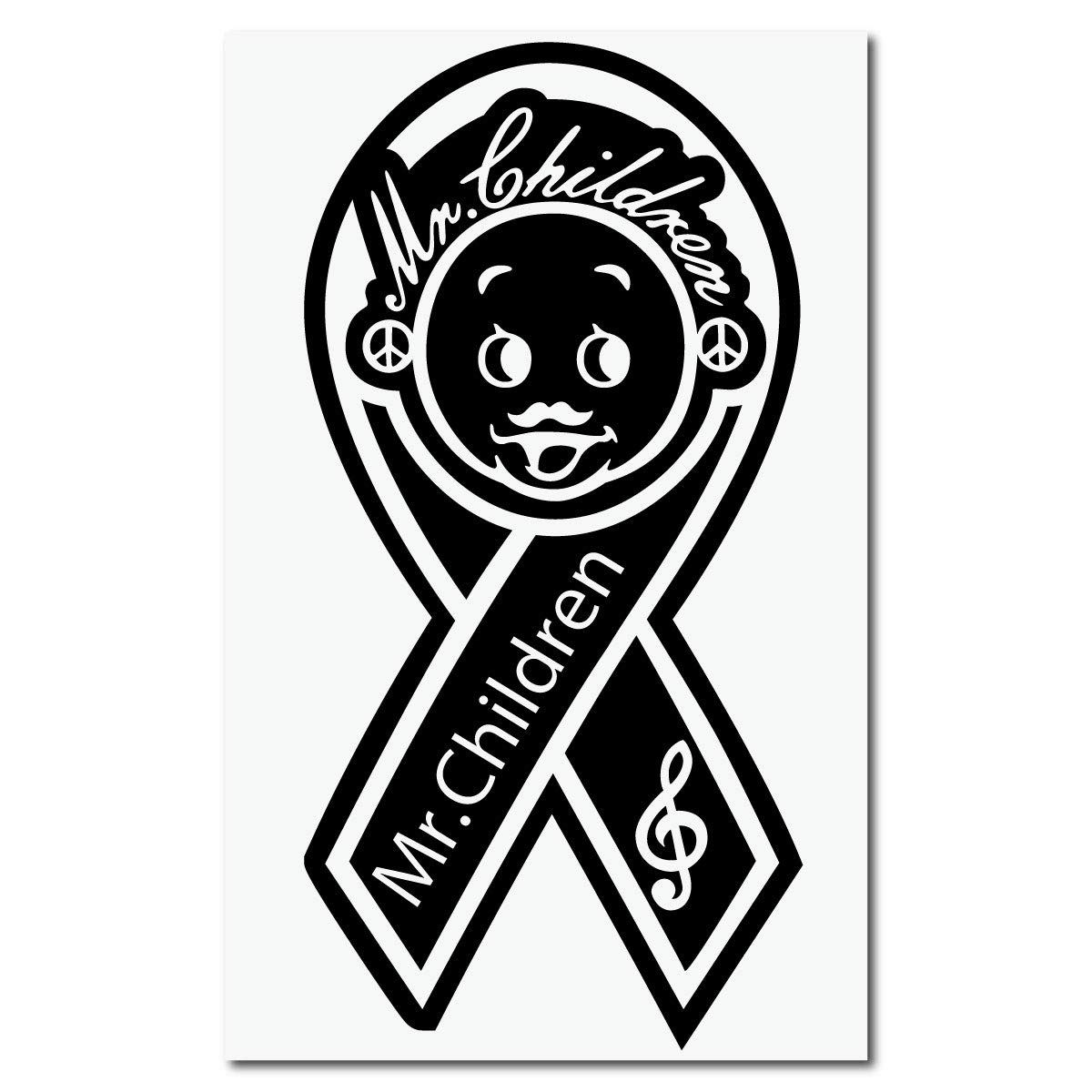 

Black Ribbon Size 025B Mr.Children Sticker, M, чёрный