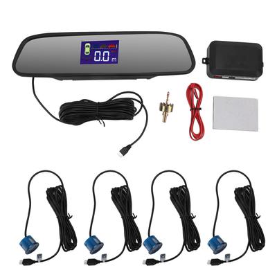 Car Reverse Radar System with 4 Sensors Wide Detection Range 0.3 To 2.0M Radar Parking Assistance