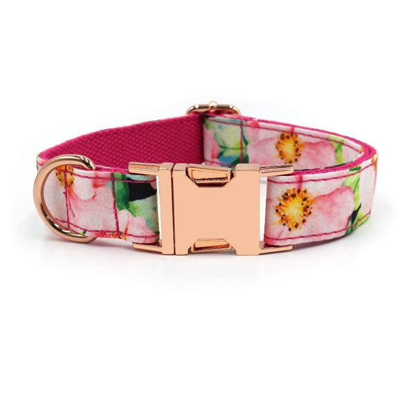 Cute Printed Pet Dog Collar Laser Engraved Dog Collar