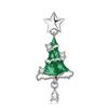 Christmas Tree Pendant Necklace, Star Holiday Pendant Jewelry, Fresh Ornaments For Women