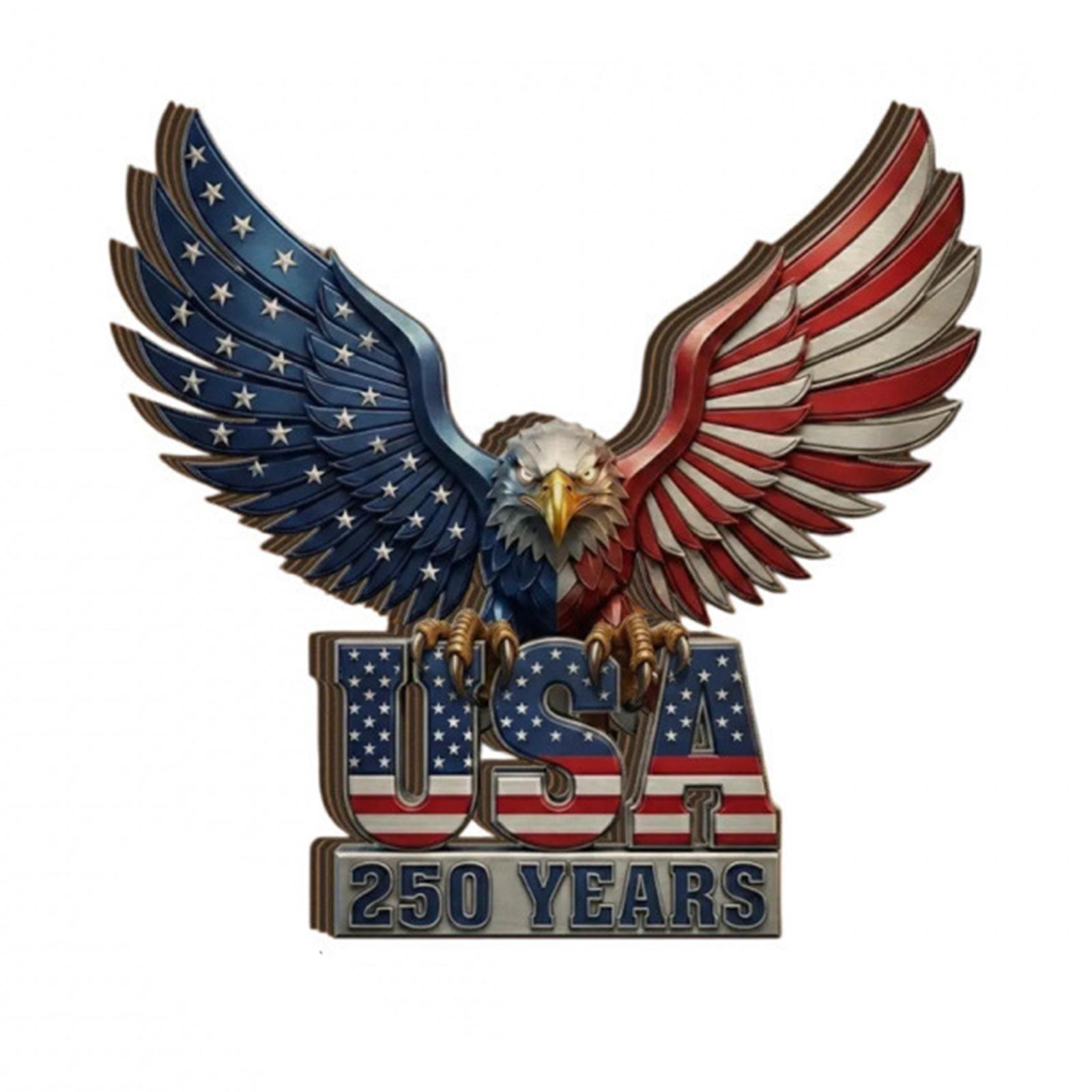 Thick Wooden  Figurine Commemorating The 250th Anniversary Of American Independence Day